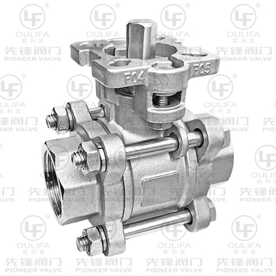 Шаровой кран 3PC с прямым креплением PQ11FR-16
