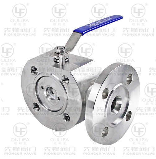 3-ходовой шаровой кран бесфланцевого типа тонкого типа